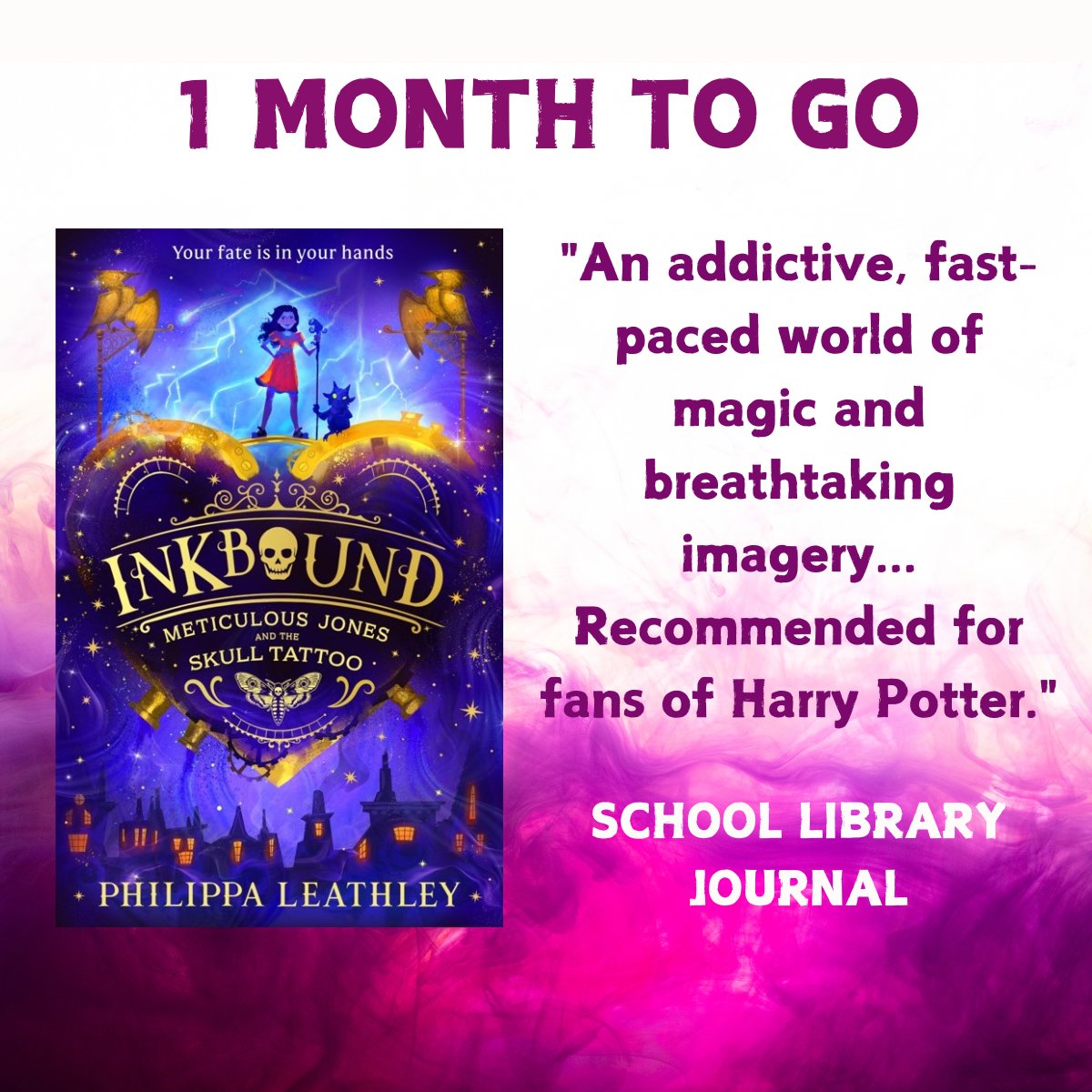 1 month until my debut INKBOUND comes out! I can't believe it's getting so close 💜💛