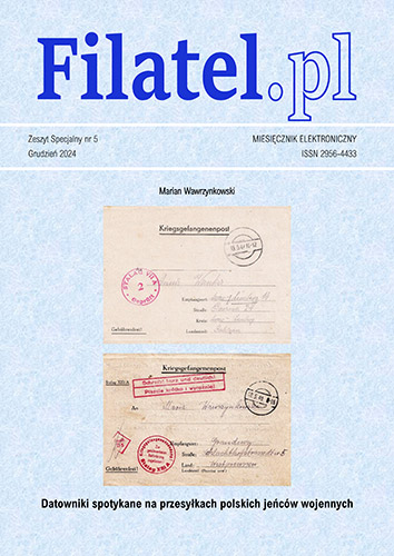 Mamy piąty zeszyt specjalny "Datowniki spotykane na przesyłkach polskich jeńców wojennych" Mariana Wawrzynkowskiego - do pobrania na filatel.pl (Archiwum)
