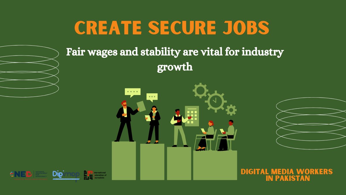 digimappk's tweet image. 🧑‍💼🧑‍🎨Employment Stability

🤷Addressing informal employment and low wages is crucial to secure the future of Pakistan’s digital media industry.

#FairEmployment #WorkerRights #DigitalMediaPK #DogiMAPInsights #IFJ #NED #DigiMAP