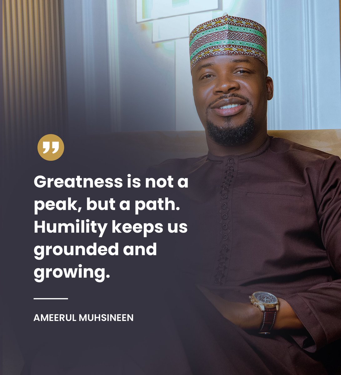 Greatness is not a peak, but a path. Humility keeps us grounded and growing.