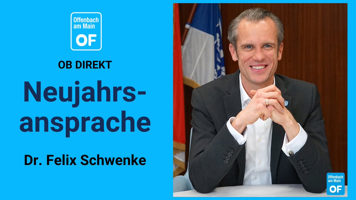Stadt Offenbach (@stadt_of) on Twitter photo #Neujahrsansprache: OB Dr. Felix Schwenke <a href="/felix_schwenke/">Felix Schwenke</a> blickt auf das Jahr 2024 zurück. Er erklärt, wofür sich die Stadt einsetzt und bedankt sich bei allen, die mit ihrem Engagement dazu beitragen, dass #Offenbach funktioniert. Zur Neujahrsansprache 👉offenbach.de/neujahrsanspra… #Neujahrsansprache: OB Dr. Felix Schwenke <a href="/felix_schwenke/">Felix Schwenke</a> blickt auf das Jahr 2024 zurück. Er erklärt, wofür sich die Stadt einsetzt und bedankt sich bei allen, die mit ihrem Engagement dazu beitragen, dass #Offenbach funktioniert. Zur Neujahrsansprache 👉offenbach.de/neujahrsanspra…