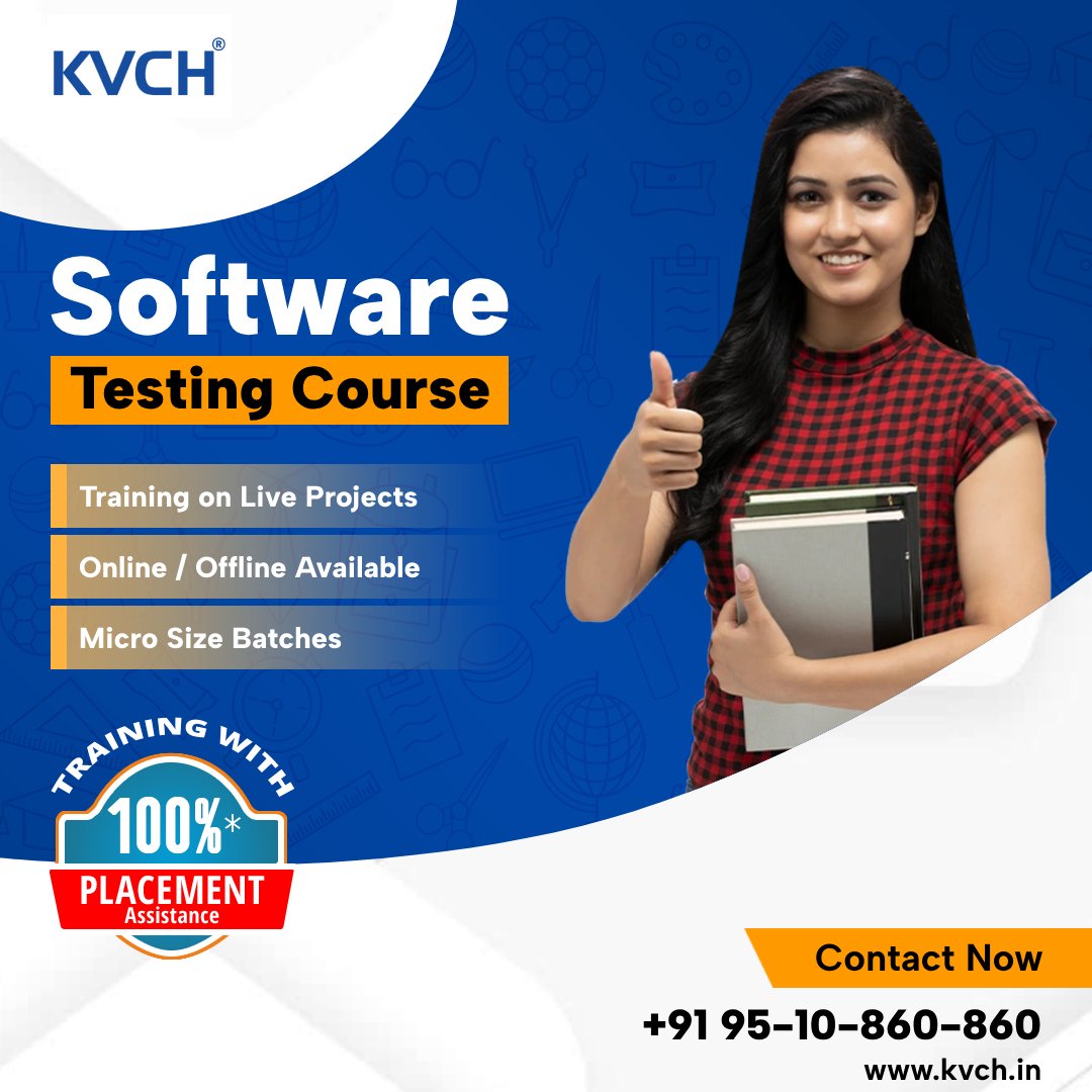 kvchnoida's tweet image. 🚀 Ready to launch your career in Software Testing?

#SoftwareTesting #AutomationTesting #ManualTesting #CareerGrowth #TestingTools #Selenium #JIRA #LearnAndGrow #ITCareers #KVCH