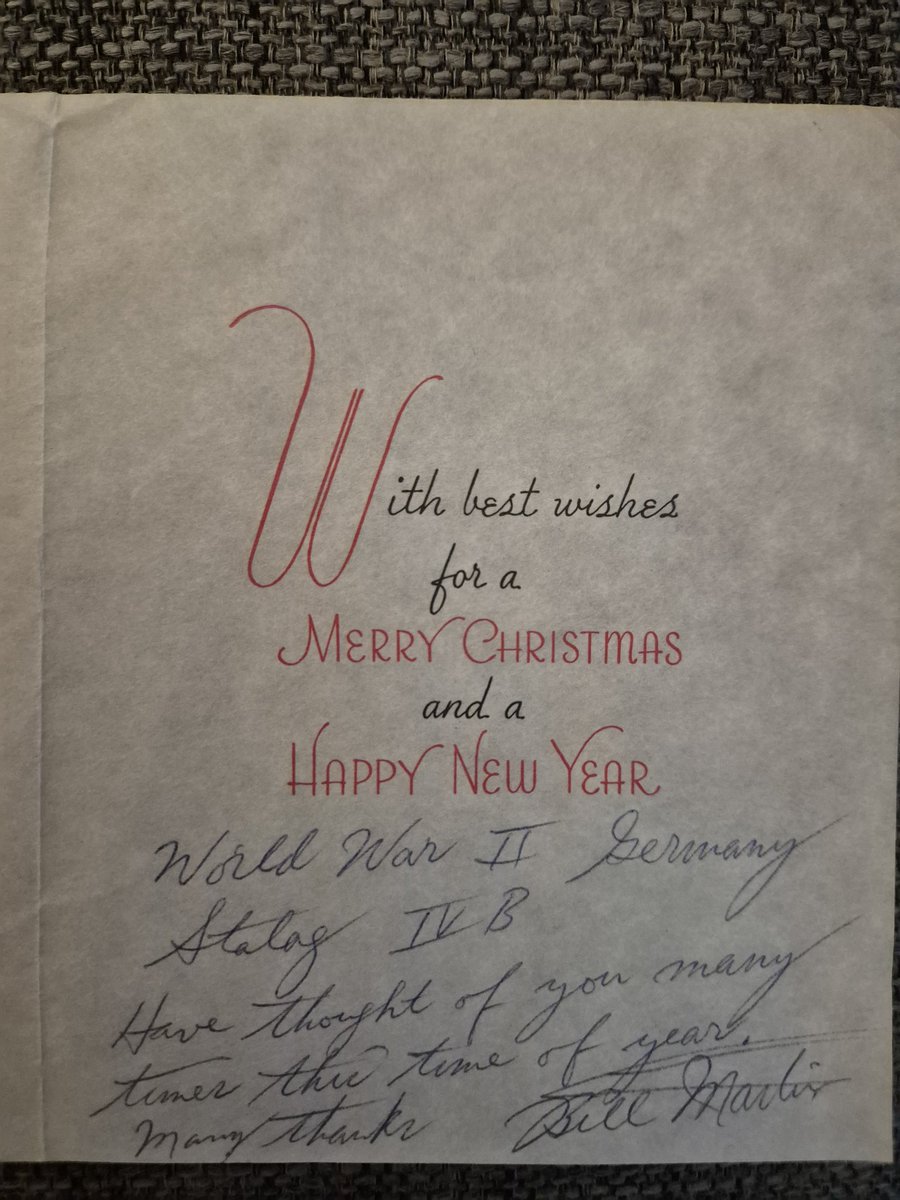 roverschick's tweet photo. Just found a WWII Christmas card amongst my mom's things https://t.co/UNvtsr9HK5