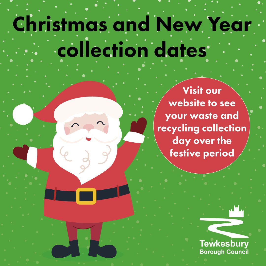 TewkesburyBCgov's tweet photo. 🎄 Help our hard-working Ubico crew this festive season! 🎄

Make sure you're up to date with the revised dates for your waste and recycling collections. You can find them on our website https://t.co/UbpqvTRG3T https://t.co/4wrrcerrpJ