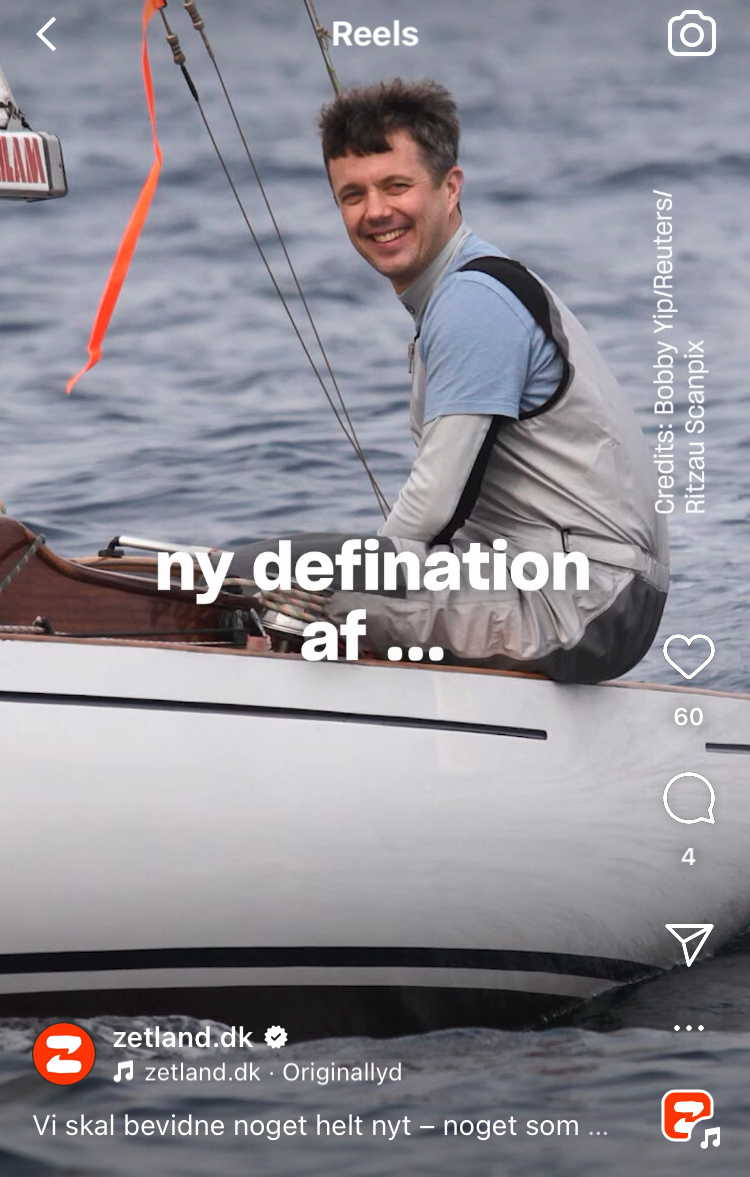 mifredk's tweet image. På Instagram finder Zetland det &apos;nervepirrende&apos; at kong Frederik i morgen skal holde sin første nytårstale på direkte tv fordi han har ry for ikke at have talegaverne i orden. Særligt her ville det måske være en god idé selv at have styr på sproget. 😬