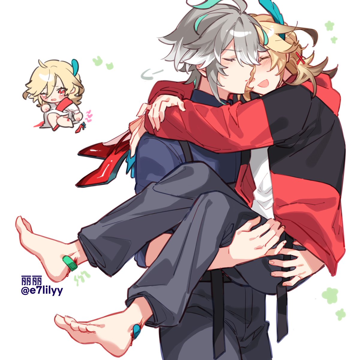 kaveh in heels…. #haikaveh