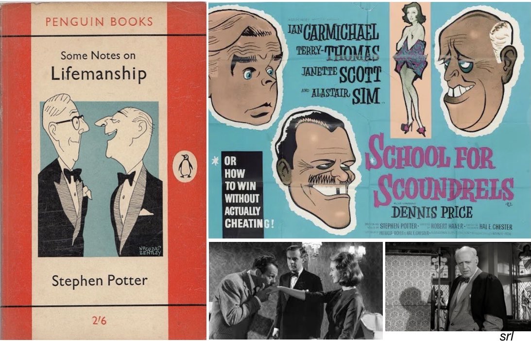 SaveRedlandLibr's tweet photo. 10:30am TODAY on @BBCTwo 👉joint #TVFilmOfTheDay
The 1960 #Comedy film🎥 “School for Scoundrels” directed by #RobertHamer from a screenplay by Hal E Chester, Patricia Moyes, Peter Ustinov & Frank Tarloff
Based on #StephenPotter’s “Gamesmanship” books📚
🌟#IanCarmichael https://t.co/c9CrtCinJh