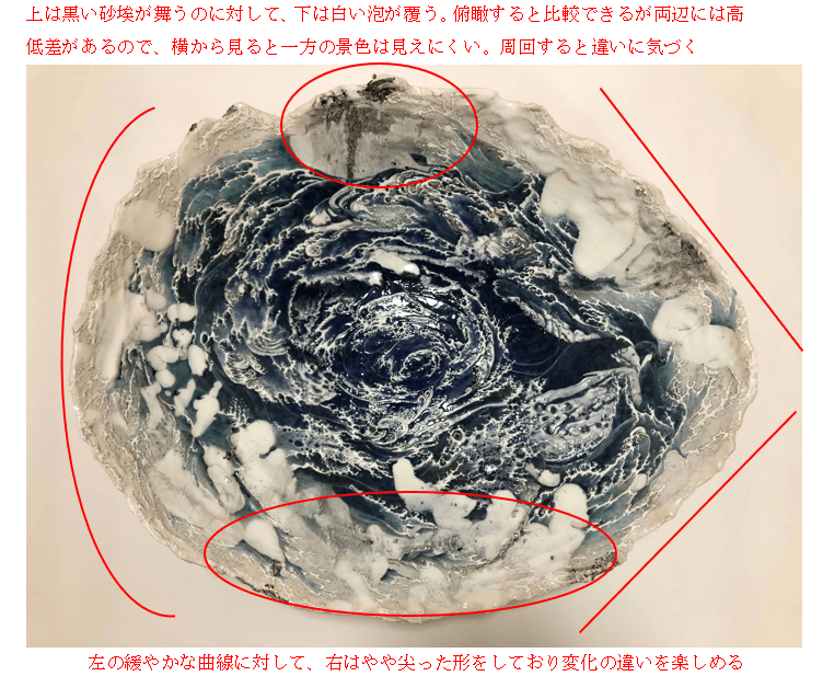 MYARTROOM2's tweet image. 牟田陽日さん《渦潮》の鑑賞文を「MY ART ROOM」に掲載しました🥳荒波に揉まれつつ...なんとか最後まで作品に向かい合うことができました🌊私の銘は「大八島」です。曽我蕭白、葛飾北斎、川端龍子などの波の系譜に新たなる1ページが「焼き物」という形で誕生🔥リポストいだけるととても嬉しいです。