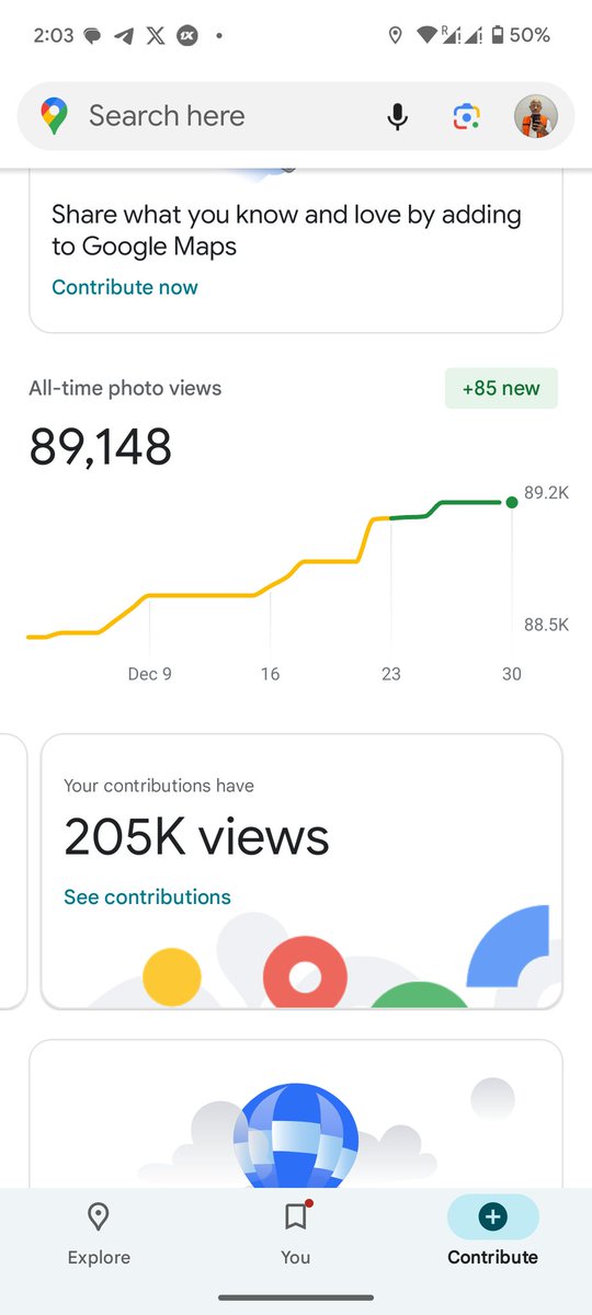 Atemkong's tweet photo. My Google map contribution got 205k views
#googlemap #maps #Google https://t.co/P1SowIyU0q
