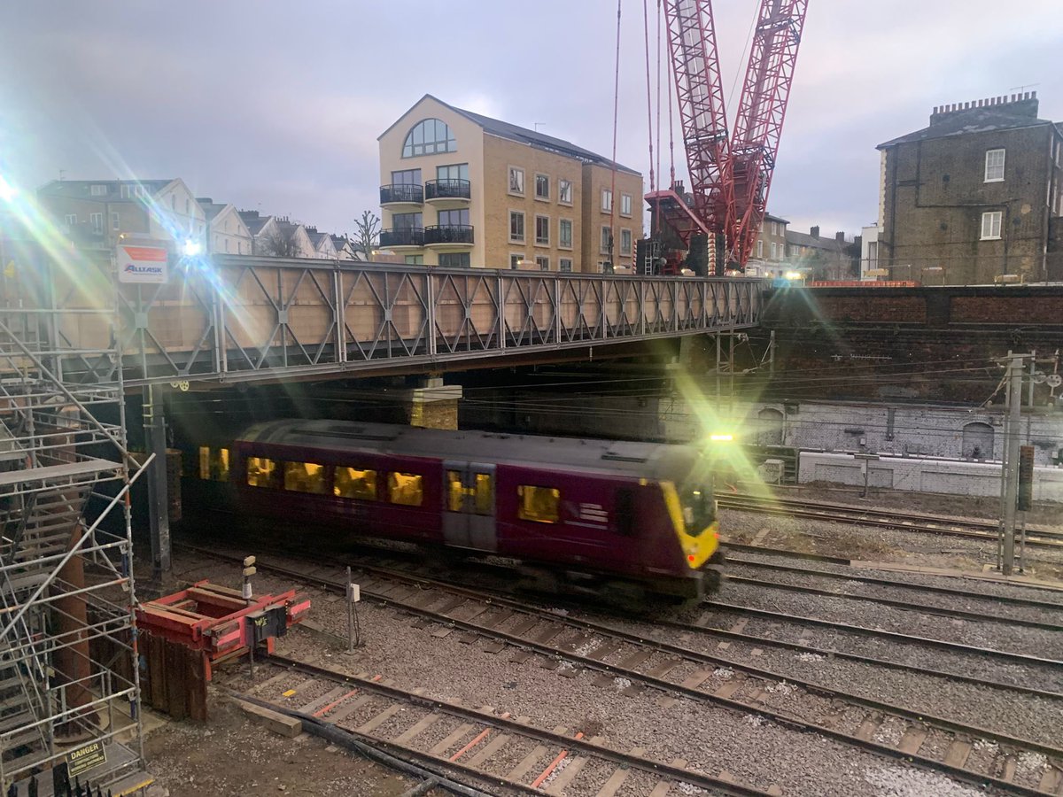 NetworkRailEM's tweet photo. Thank you for your patience over the past nine days.  Our #ChristmasRailWorks has seen £19m invested over around 50 jobs. 
Trains are now running again. https://t.co/kTUSgeIJI3