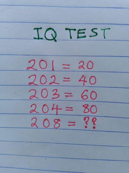 Aabigenious's tweet image. #IQ TEST
