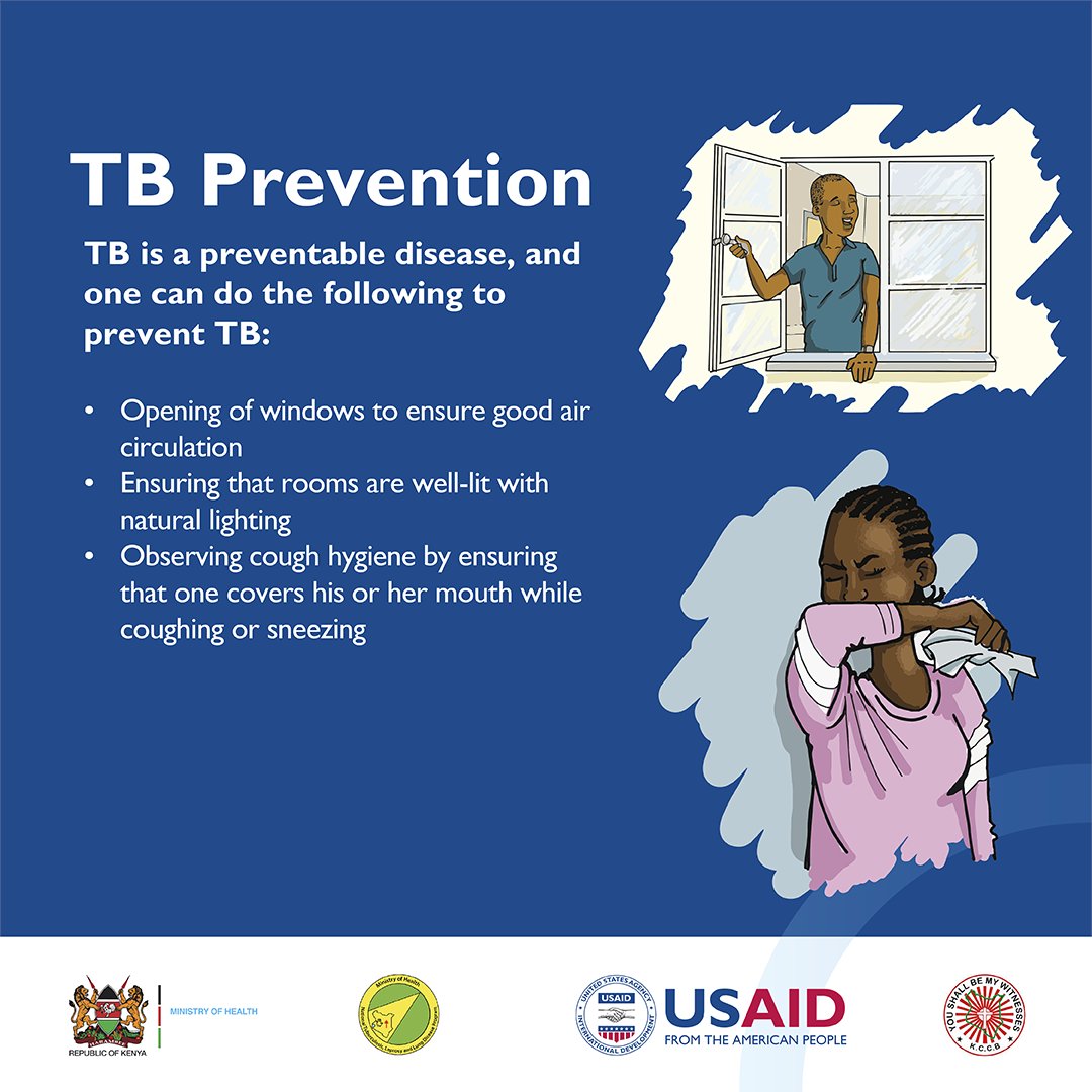 #EndTB  #KomeshaTB
Tuberculosis (TB) is a preventable disease
<a href="/USAIDKenya/">USAID Kenya</a> <a href="/MOH_Kenya/">Ministry of Health</a> <a href="/NTLDKenya/">NTLD</a> <a href="/WHOKenya/">WHO Kenya</a> <a href="/StephenMule1/">Hon Stephen Mule MP</a> <a href="/CHSKenya/">CHS</a> <a href="/Amref_Kenya/">Amref Health Africa in Kenya</a> <a href="/StopTBKe/">Stop TB Partnership Kenya</a>