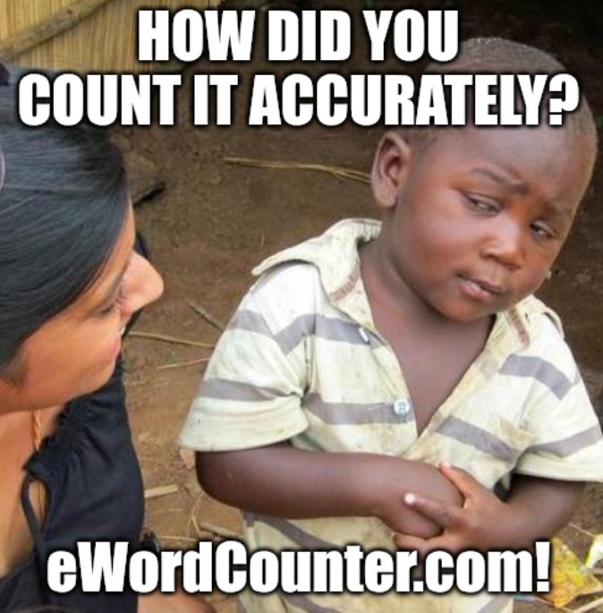 eWordCounter's tweet image. 😎

#wordcounter / #writingcommunity