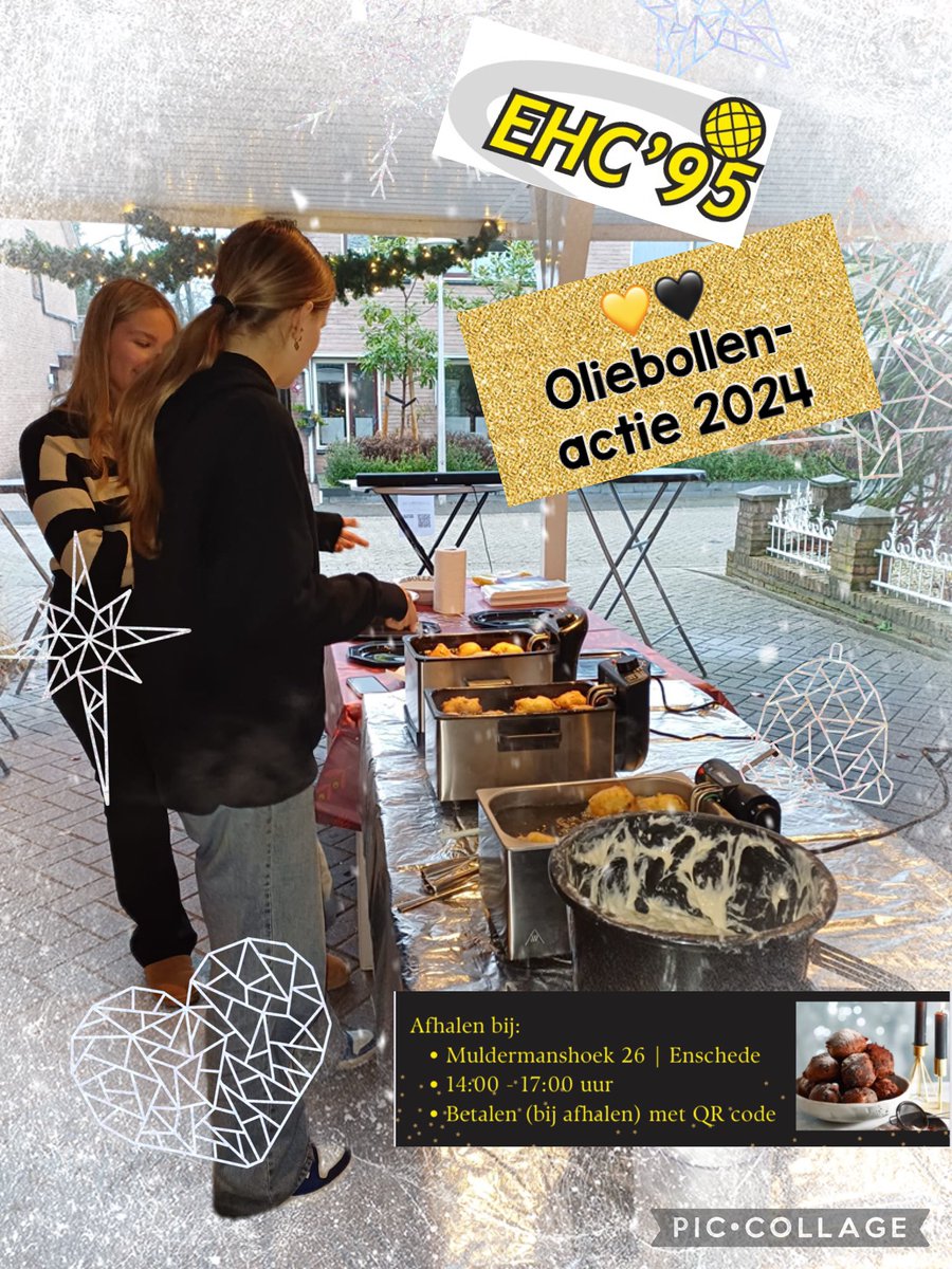 Yttap67's tweet photo. • Gestart 💪🏼

 #Oliebollen bakken voor je club
#handbal #EHC95 💛🖤 🤾‍♀️ 

Op locatie nog te bestellen 
*zolang de voorraad strekt*
• Muldermanshoek 26  #Enschede• 14:00 - 17:00 uur
• Betaal met QR

Warme chocomel op locatie tegen vrije gift! ☕️ Gewoon doneren mag ook 😉 https://t.co/nTpJTTFOxK