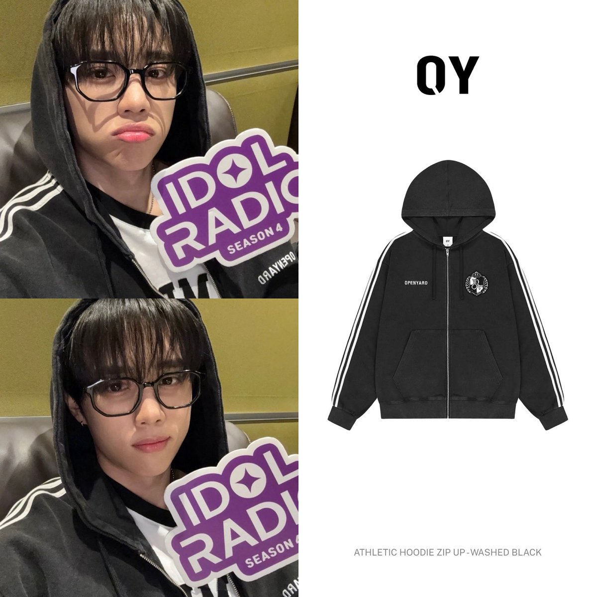 emmabesidepr's tweet photo. 더보이즈 선우의 <IDOL RADIO 시즌4>속 후드집업 정보!

✔️Celeb: THE BOYZ 더보이즈 선우
✔️Brand: OY
✔️Item: ATHLETIC HOODIE ZIP UP - WASHED BLACK
✔️Media: IDOL RADIO 시즌4

#theboyz #더보이즈 #선우 #oy #openyard #선우후드집업 #오와이 #오픈야드 #오와이후드집업 #아이돌라디오 https://t.co/jI70wZ7oIA