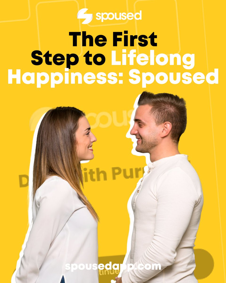 spousedapp's tweet photo. 💛 Find your dream partner with Spoused! 

Download now on Google Play or the App Store, or visit https://t.co/hJY65OgWYB to start your journey.

#spoused #findyourmatch #lifelonghappiness #meaningfulconnections #dreampartner #startyourjourney https://t.co/x5MNSKgFtM