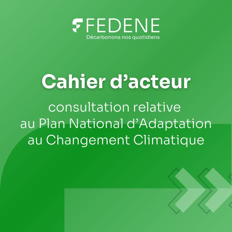 Réponse à la consultation PNACC : priorités pour des villes résilientes face au changement climatique 🌍 
Dans sa réponse à la consultation, la FEDENE appelle à accélérer la transition énergétique et l'adaptation au changement climatique fedene.fr/contribution-a…