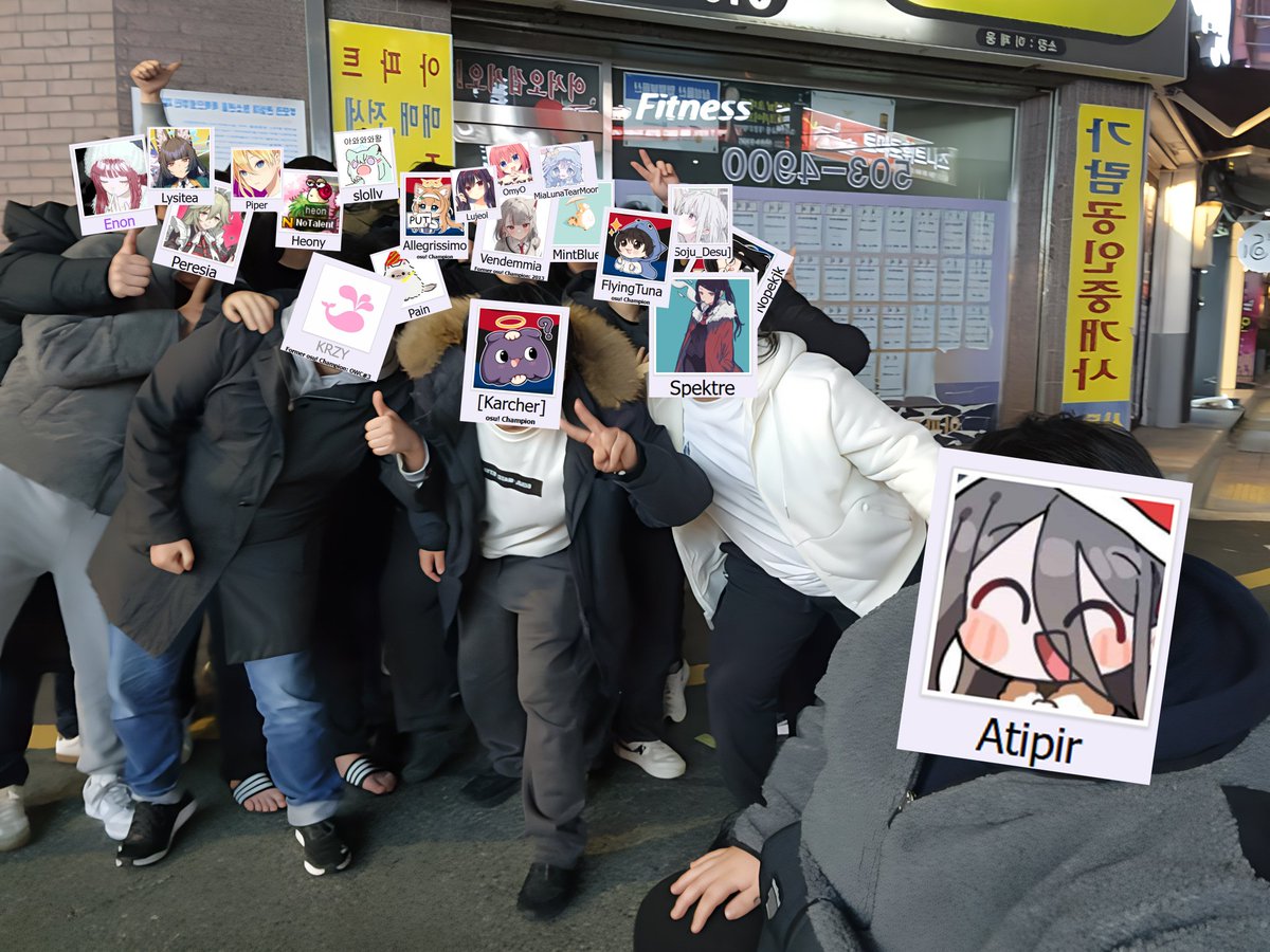Allegrissimo (@dcbasss1) on Twitter photo Korean Busan meetup 2024 winter
<a href="/enonone522/">Enon</a> <a href="/Lysitea5/">Lysitea</a> <a href="/Peresia6/">Peresia</a> <a href="/Piperosu/">Piper</a>(🫡) <a href="/aikozy/">비야</a> <a href="/slollv/">미장</a> <a href="/karcher_osu/">Karcher</a> <a href="/V3ndemmia/">Vendemmia</a> <a href="/FlyingTunaOsu/">FlyingTuna 🐟</a> <a href="/SPEKTRE3359/">유령</a> <a href="/osuAtipir/">Atipir</a> <a href="/Nopekjk/">Nopekjk 🔜COE2025</a> <a href="/Lujeol1/">Lujeol</a> <a href="/LeSk3R/">Lesker</a> <a href="/Omyohaeng/">OMYO</a> Korean Busan meetup 2024 winter
<a href="/enonone522/">Enon</a> <a href="/Lysitea5/">Lysitea</a> <a href="/Peresia6/">Peresia</a> <a href="/Piperosu/">Piper</a>(🫡) <a href="/aikozy/">비야</a> <a href="/slollv/">미장</a> <a href="/karcher_osu/">Karcher</a> <a href="/V3ndemmia/">Vendemmia</a> <a href="/FlyingTunaOsu/">FlyingTuna 🐟</a> <a href="/SPEKTRE3359/">유령</a> <a href="/osuAtipir/">Atipir</a> <a href="/Nopekjk/">Nopekjk 🔜COE2025</a> <a href="/Lujeol1/">Lujeol</a> <a href="/LeSk3R/">Lesker</a> <a href="/Omyohaeng/">OMYO</a>