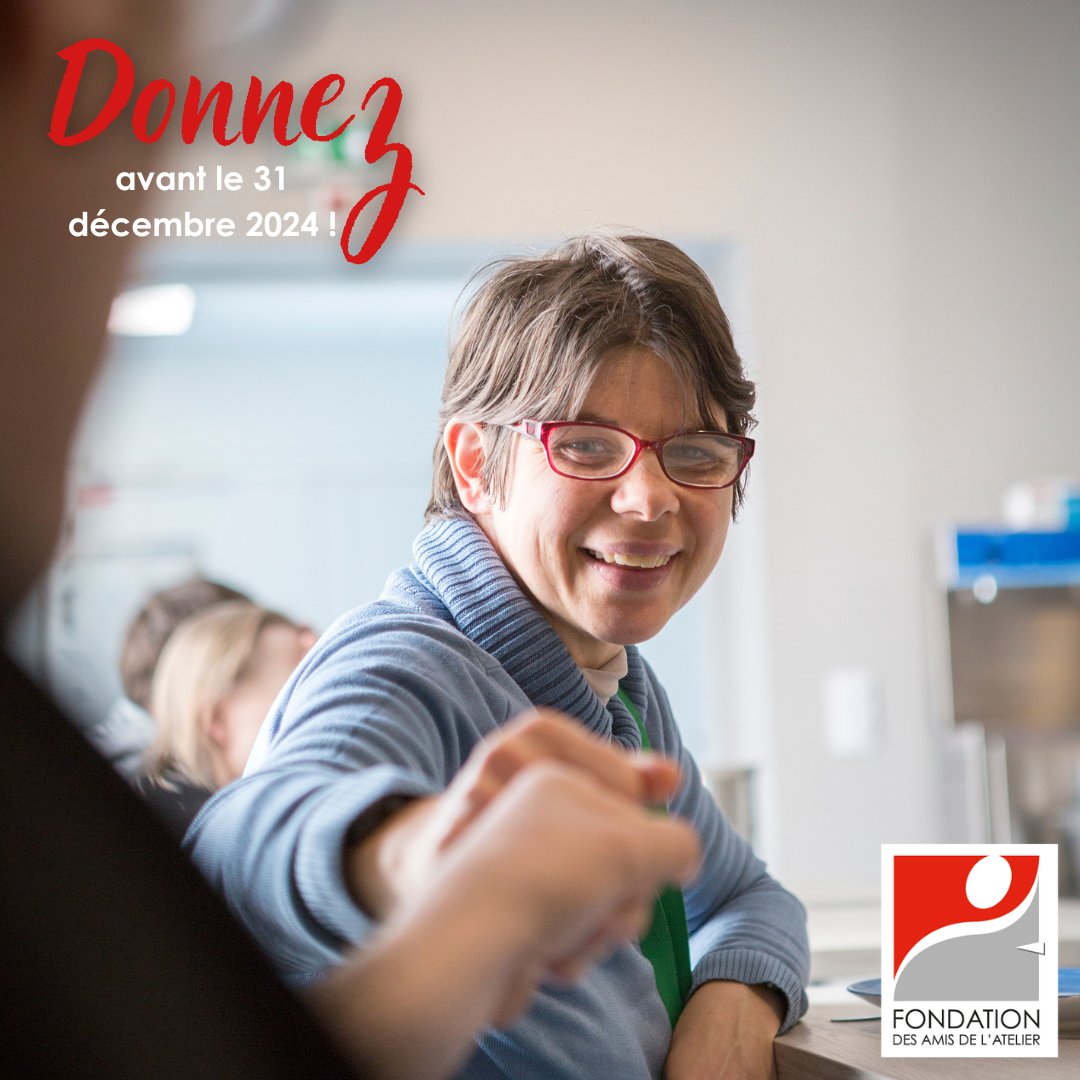 Fondation des Amis de l'Atelier (@fondation_amis) on Twitter photo đïžJ-1 pour agir en faveur du #handicap et rĂ©duire vos impĂŽts ! Chaque contribution que vous faites Ă la <a href="/fondation_amis/">Fondation des Amis de l'Atelier</a> avant le 31/12/2024 est dĂ©ductible de vos #impĂŽts Ă hauteur de 66% des sommes versĂ©es.
Faites un #don défiscalisé sur : bit.ly/FAAdon
#solidaritĂ© đïžJ-1 pour agir en faveur du #handicap et rĂ©duire vos impĂŽts ! Chaque contribution que vous faites Ă la <a href="/fondation_amis/">Fondation des Amis de l'Atelier</a> avant le 31/12/2024 est dĂ©ductible de vos #impĂŽts Ă hauteur de 66% des sommes versĂ©es.
Faites un #don défiscalisé sur : bit.ly/FAAdon
#solidarité
