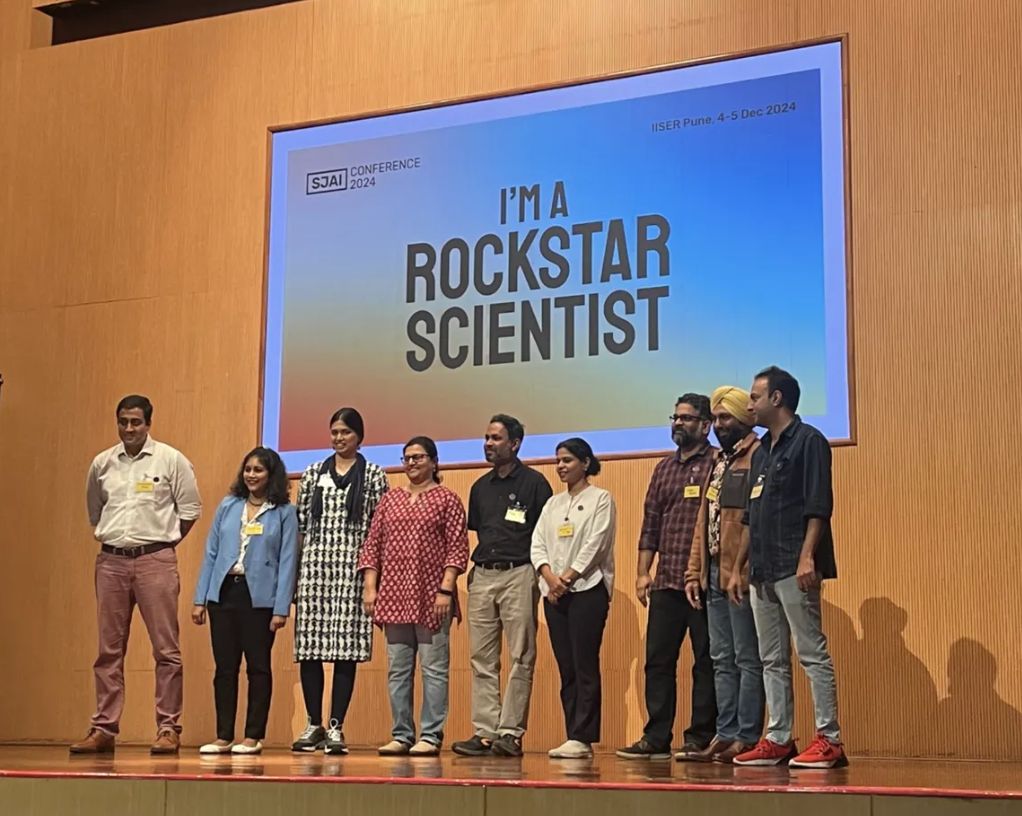 The second conference of the Science Journalists’ Association of India (#SJAI2024) was held during 4-5 December 2024 in IISER Pune. 🇮🇳 

Built around the theme ‘The Underreported: Bridging Gaps in Science Journalism’, the meeting showcased a range of innovative engagements