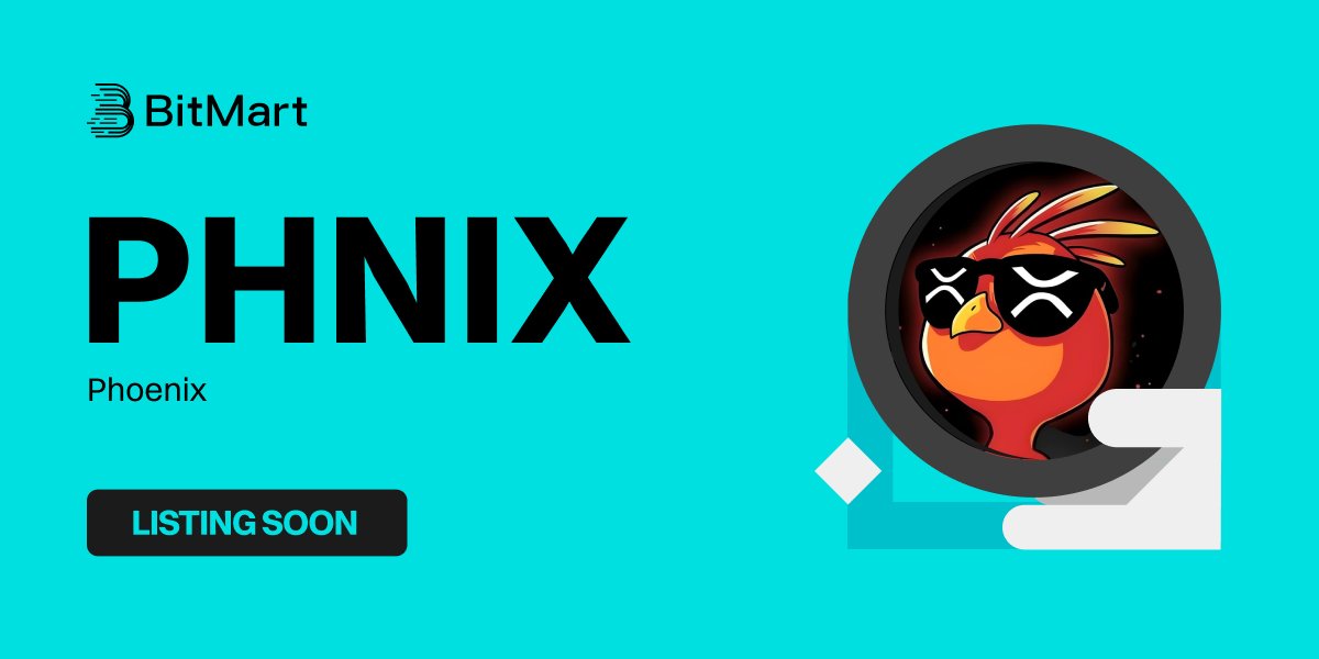 BitMartExchange's tweet photo. 🌟 Upcoming New Listing 🌟

🤩 #BitMart will list PHNIX @phnix_xrp soon!

Keep an eye on our socials for further announcements.

Share in the comments what you like about this project 👇

#PHNIXBitMartListing https://t.co/DJMfPPXJHi