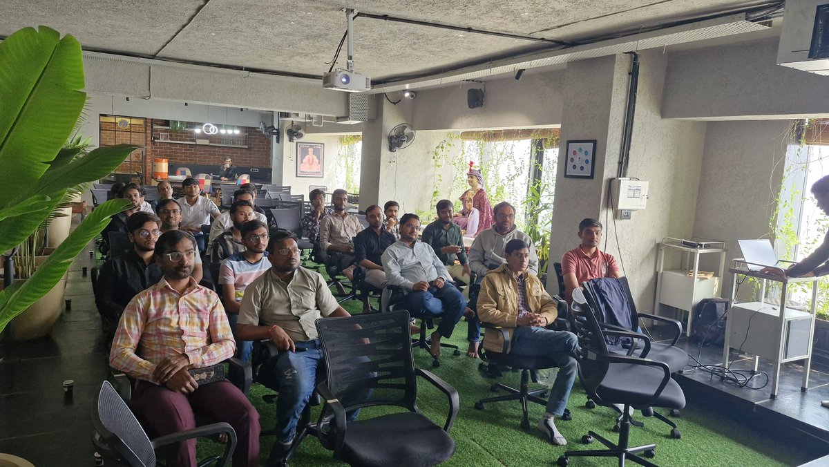 LaravelSurat's tweet image. 🎉The #LaravelLiveSurat Dec-24 Chapter was outstanding!🚀
Huge thanks to @chanchleomkar7 for he brilliant session on Spatie's ( @spatie_be ) powerful packages at @WibesCoworking.🙌
Great learning and knowledge sharing!🤝
@LaraconIN @laravelphp
#LaravelSurat #LaraconIN #Laravel