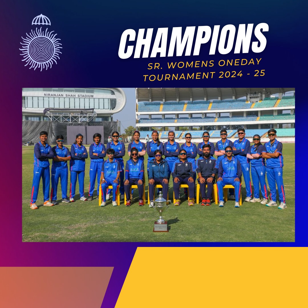 Historic win! MP Senior Women’s team clinches the Senior Women’s One-Day title with a remarkable victory over Bengal. This triumph adds to MPCA’s U19 (2022-23) &amp; U23 (2023-24) titles, showcasing the strength of our women’s cricket program.  Kudos to the players, staff &amp; selectors
