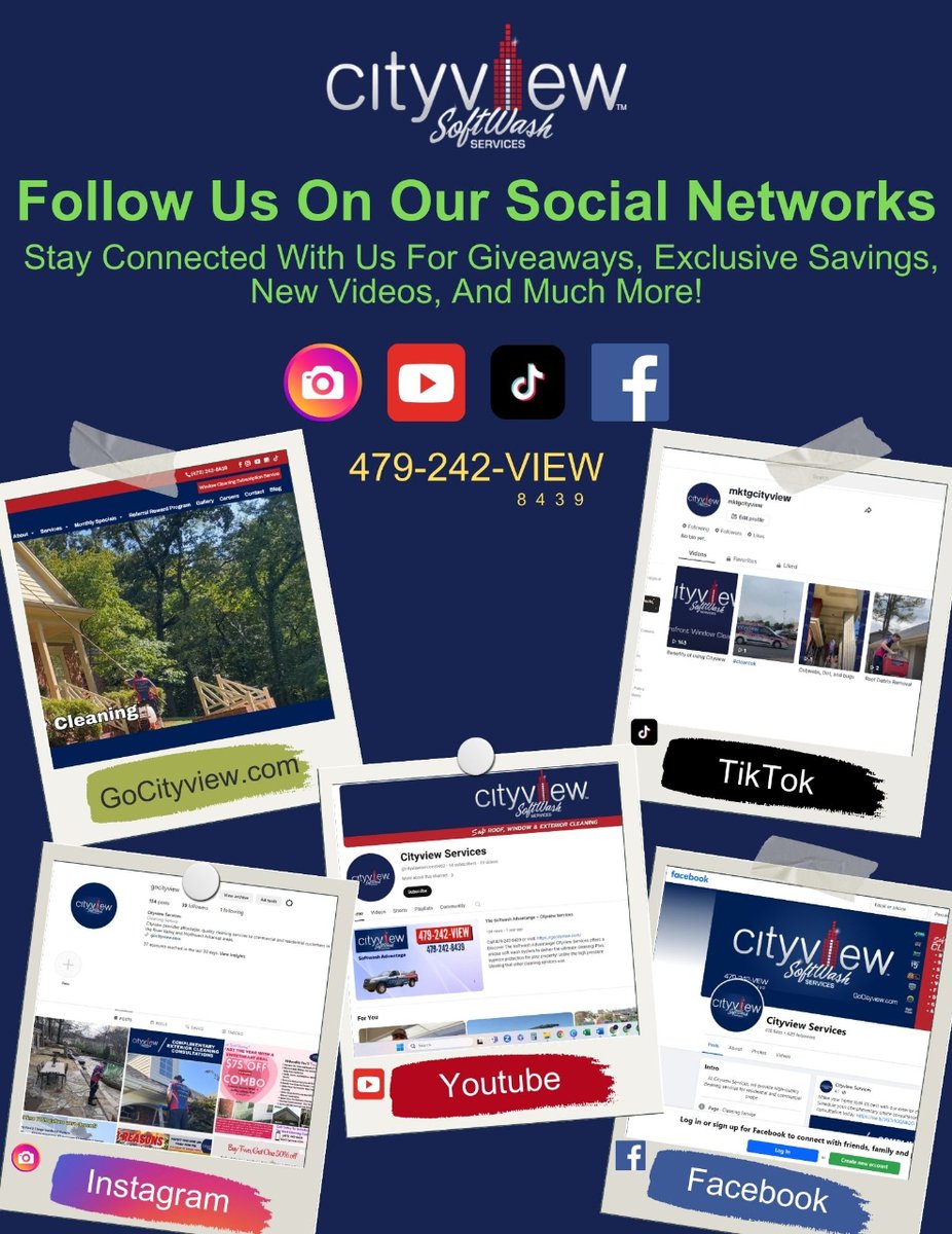 GoCityview's tweet image. Follow us on all of our social networks! We have some exciting things in store! 479-236-5348
i.mtr.cool/qdzfarbmib
i.mtr.cool/itsebmeebp
i.mtr.cool/xtjpwnuwbe