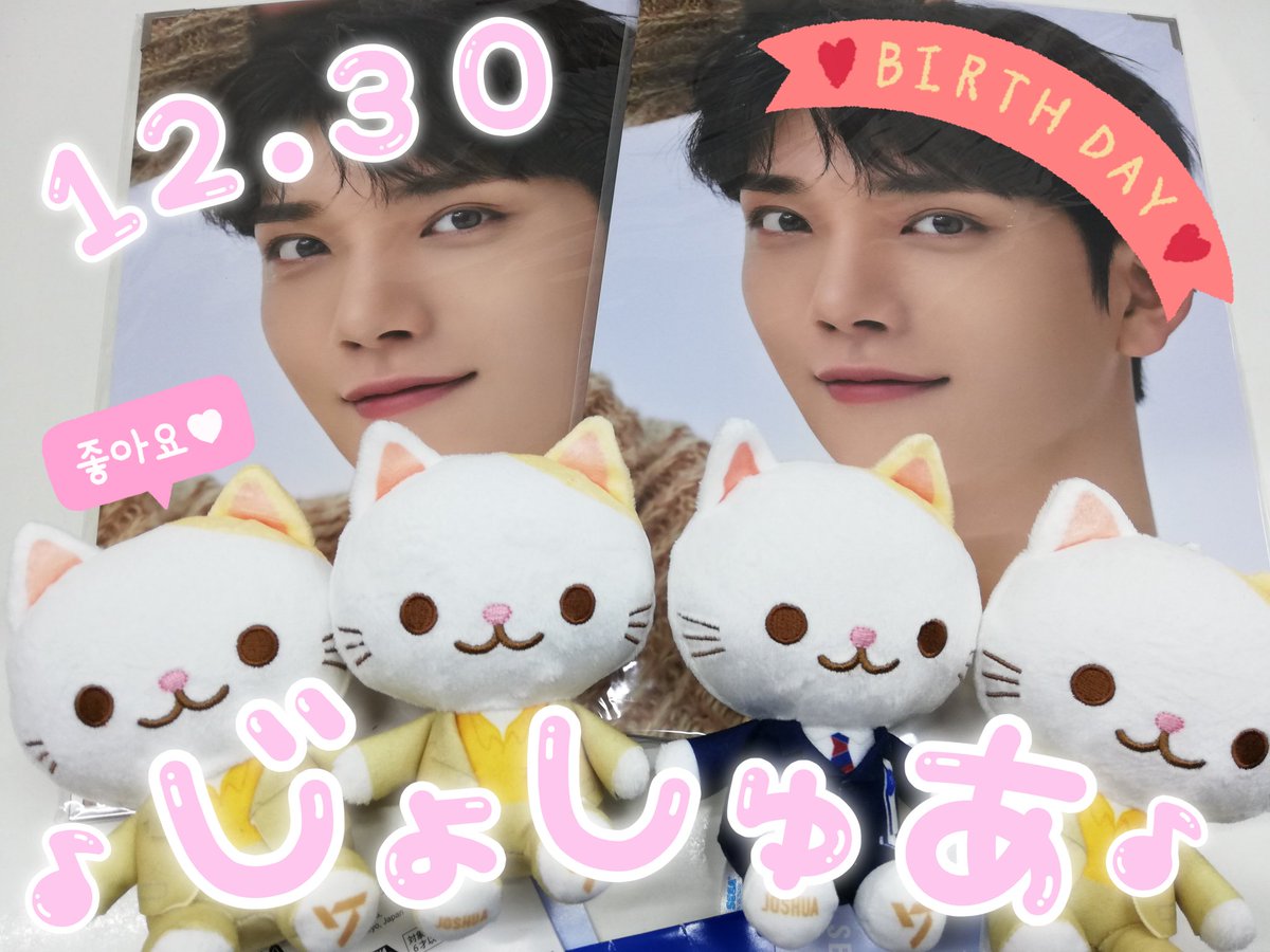💎🐰HappyBirthday🐰💎 12月30日本日は セブチのジョシュア お誕生日 💎🐰HappyBirthday🐰💎 12月30日本日は セブチのジョシュア お誕生日