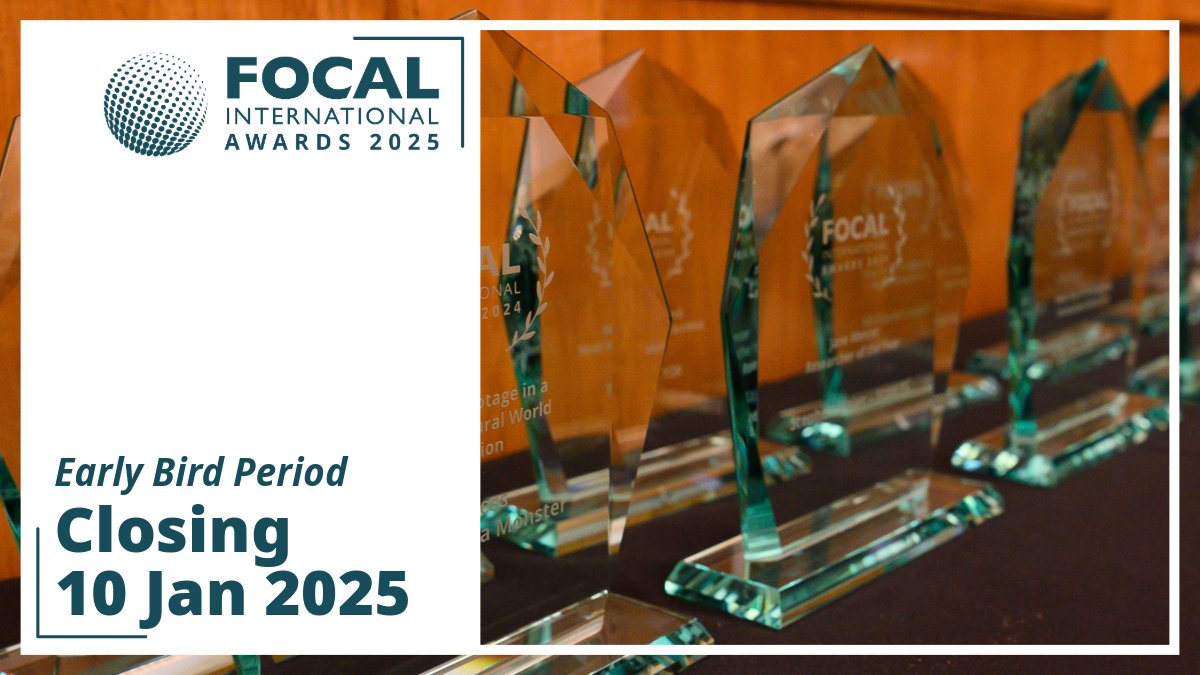 The FOCAL Awards 2025 Early Bird period ends 🚨 TOMORROW 🚨

Make sure to submit your entry before midnight (local time) to take advantage of the 10% discount per entry before it expires.

Submit your entry here 👉 entry.focalintawards.org/entrant/index.…