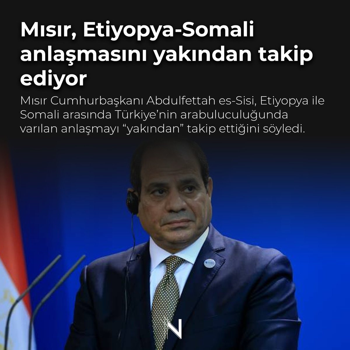 Mısır Cumhurbaşkanı Abdulfettah es-Sisi, Etiyopya ile Somali arasında Türkiye’nin arabuluculuğunda varılan anlaşmayı “yakından” takip ettiğini söyledi.

newstimehub.com/misir-etiyopya…

#Gündem #Afrika #Mısır #Somali