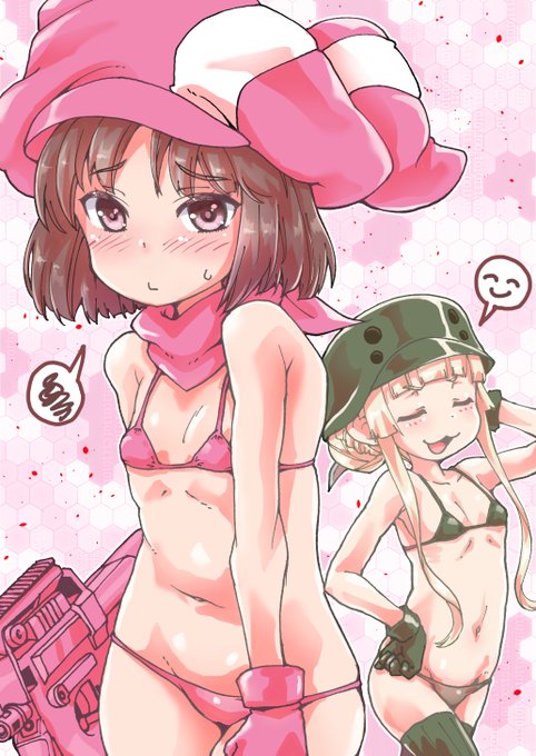 #寒い時こそ水着絵を貼ろう 