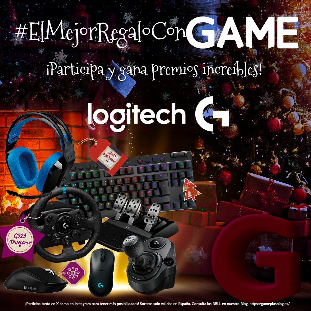 VideojuegosGAME's tweet image. 🎉 ¡Empieza el año con los mejores periféricos #PCGaming! 🎉

🤯 Llévate este LOTAZO de #LogitechG valorado en más de 1.200€ 🤯

🔄 REPOST + Síguenos y a @LogitechG_ES
📱 Responde con #ElMejorRegaloConGAME y cita a un AMIG@.
⏱️ Participa hasta el 05/01/2025 a las 23:59h.