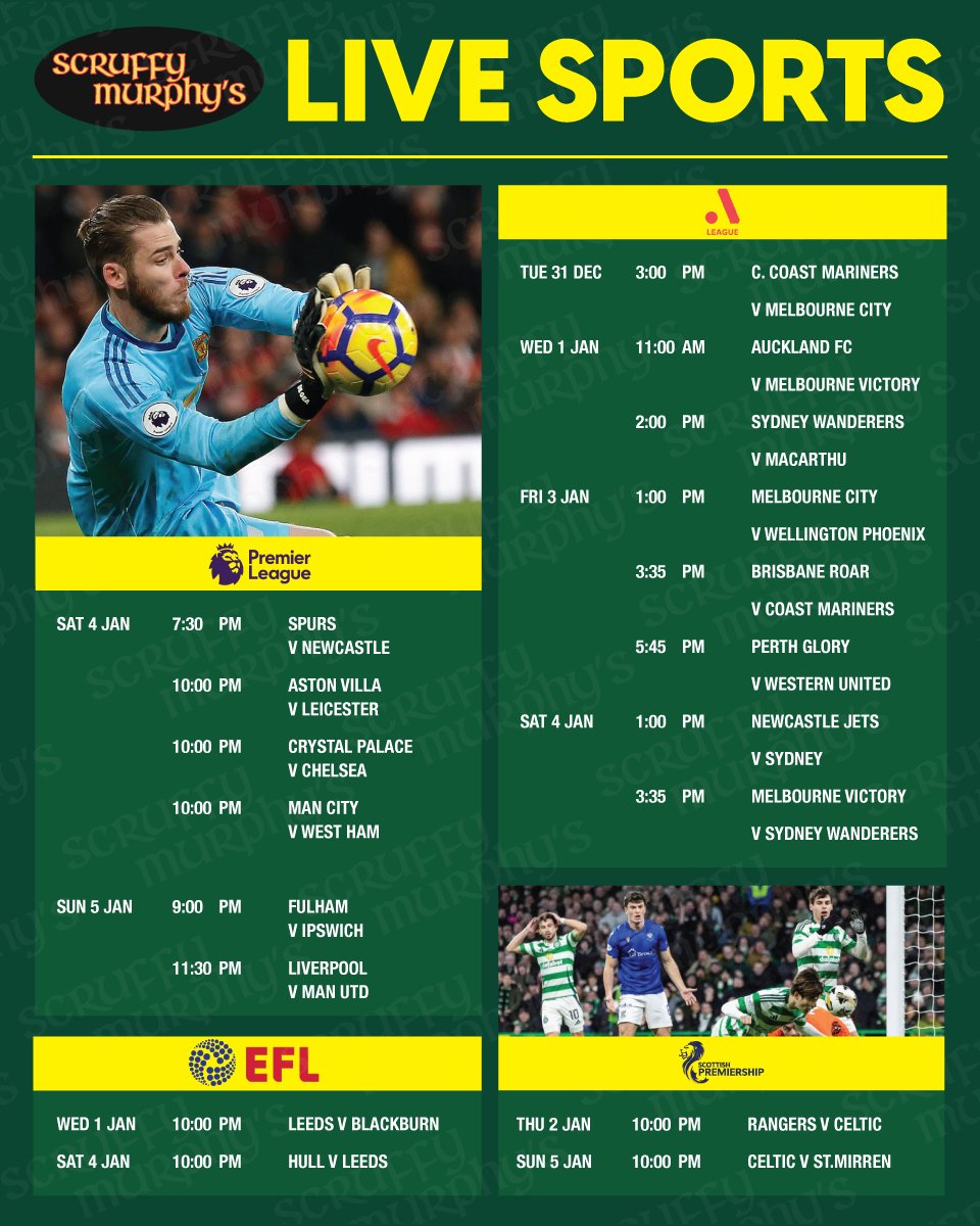 Live sports schedule this week
Happy Hour 🕒 3PM-7PM 🕙 11PM-CLOSE