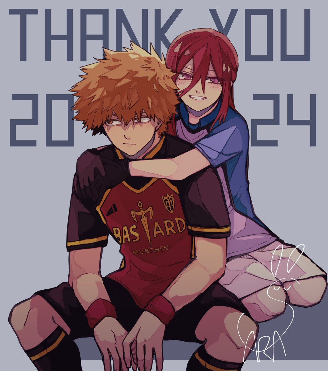 「たぶん描き納めのくにちぎ今年もお世話になりました!祝アニメ復活の年 」|sara💙のイラスト