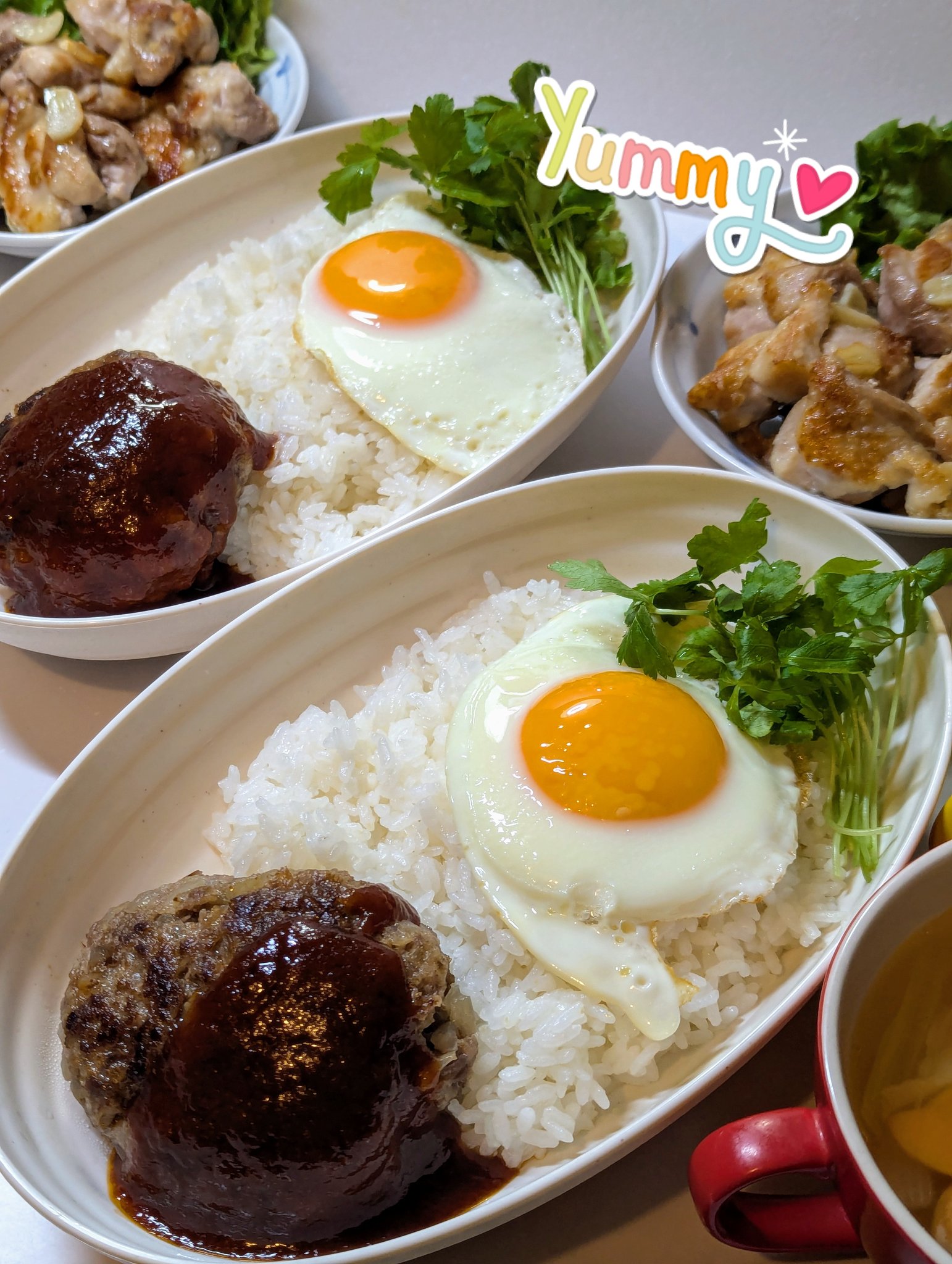 ロコモコ、 - অনুসন্ধান / X