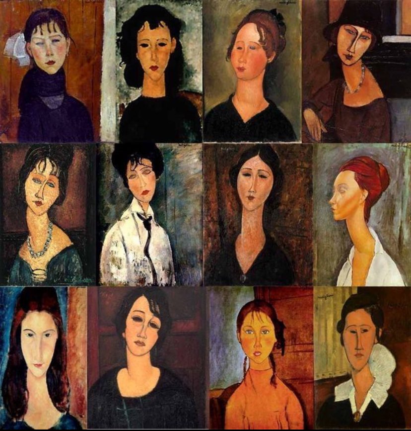 Retratos de Amedeo Modigliani