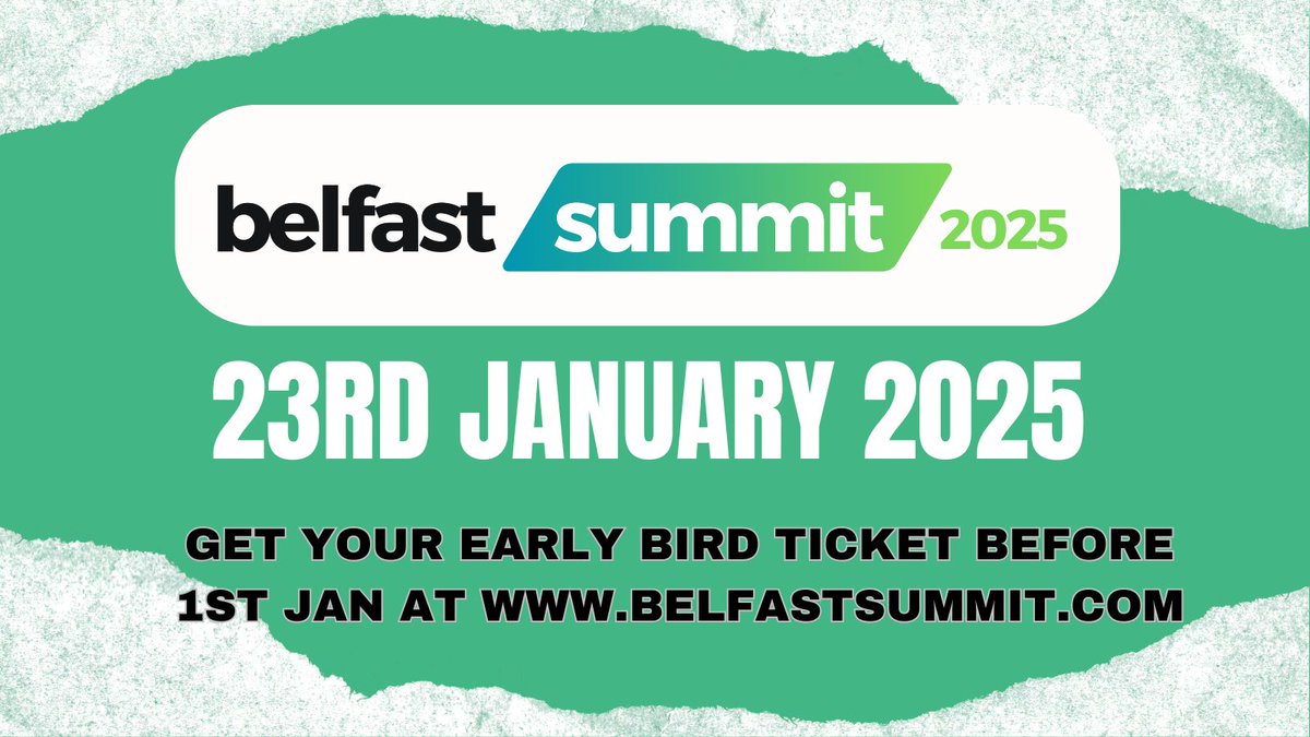 mwadvocate's tweet photo. Time is running out to get your discount Early Bird ticket for the 2025 Belfast Summit - so visit https://t.co/woN0Fp8Tzv to book your place! https://t.co/xiIJKyiUet