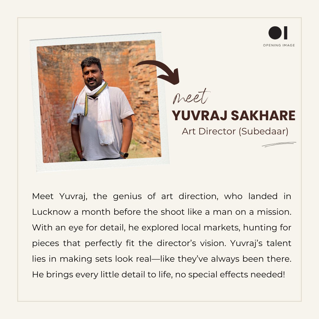 Behind every stunning frame is Yuvraj’s touch. Bringing life to sets, one detail at a time 🎬

#TeamSubedaar #BehindTheScenes #MagicMakers #FilmCrew #ArtDirector #MeetTheTeam #MakingMovies #FilmMakers #ProductionLife