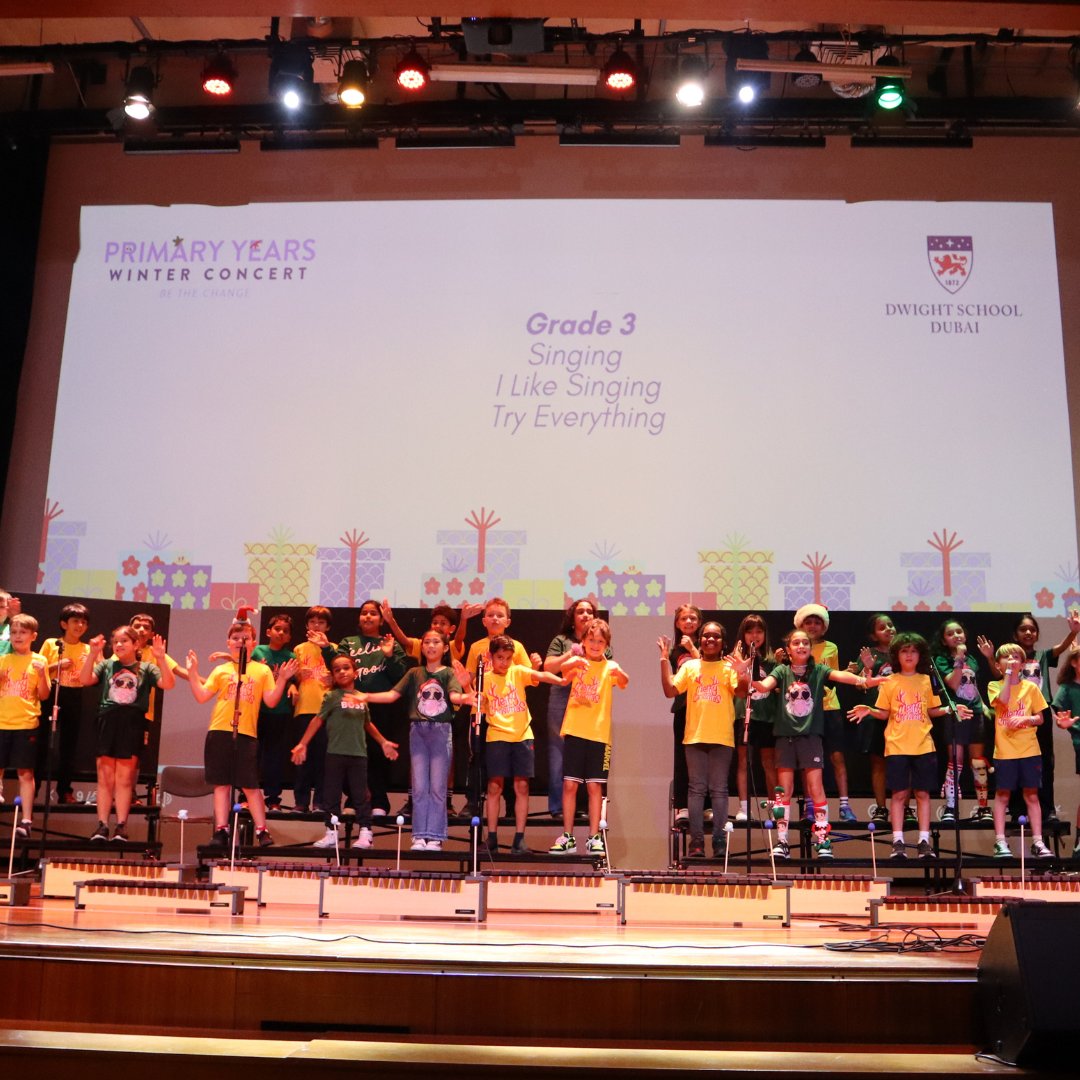 DwightSchoolDXB's tweet image. Our amazing PYP students took centre stage for their Winter Concert, filling the room with joy, energy, and holiday spirit!  

#SparkOfGenius #DwightSchoolDubai #IB #DwightDifference