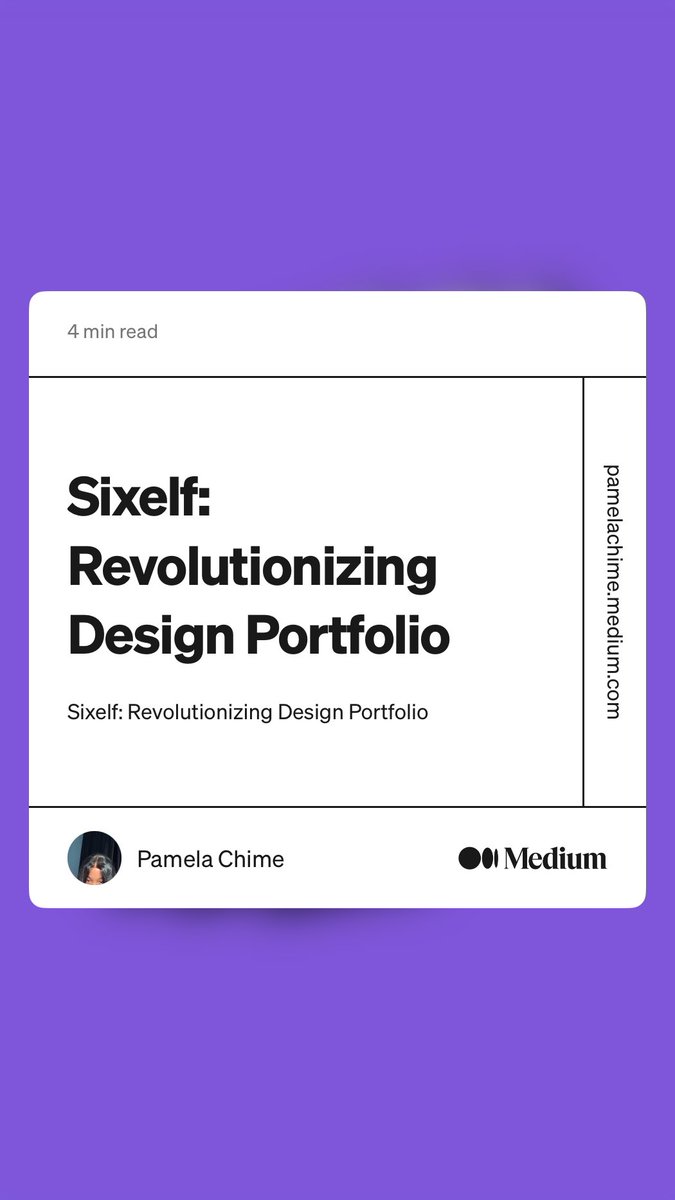So excited 🎉 to share my first tech article about ⁦⁦⁦<a href="/sixelfapp/">Sixelf</a>⁩, the “GitHub for Designers”!   Check it out 🔥 
#sixelf #designers #figma #designportifolio #techwriting #heatmap

pamelachime.medium.com/sixelf-revolut…