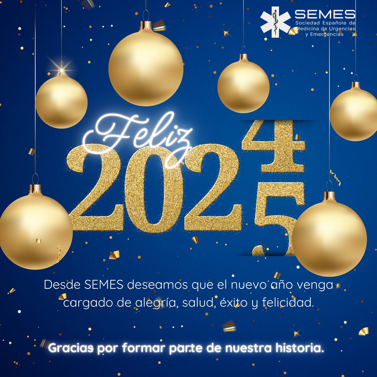 El 2024 ha estado lleno de emociones para todos los urgenciólogos, haciéndose realidad la #especialidadMUE

En 2025, seguiremos trabajando en los nuevos retos y logros que, seguro, se presentarán💫

 #orgullodeurgenciologo 

¡Feliz año nuevo!🎉
🍾
#Feliz2025