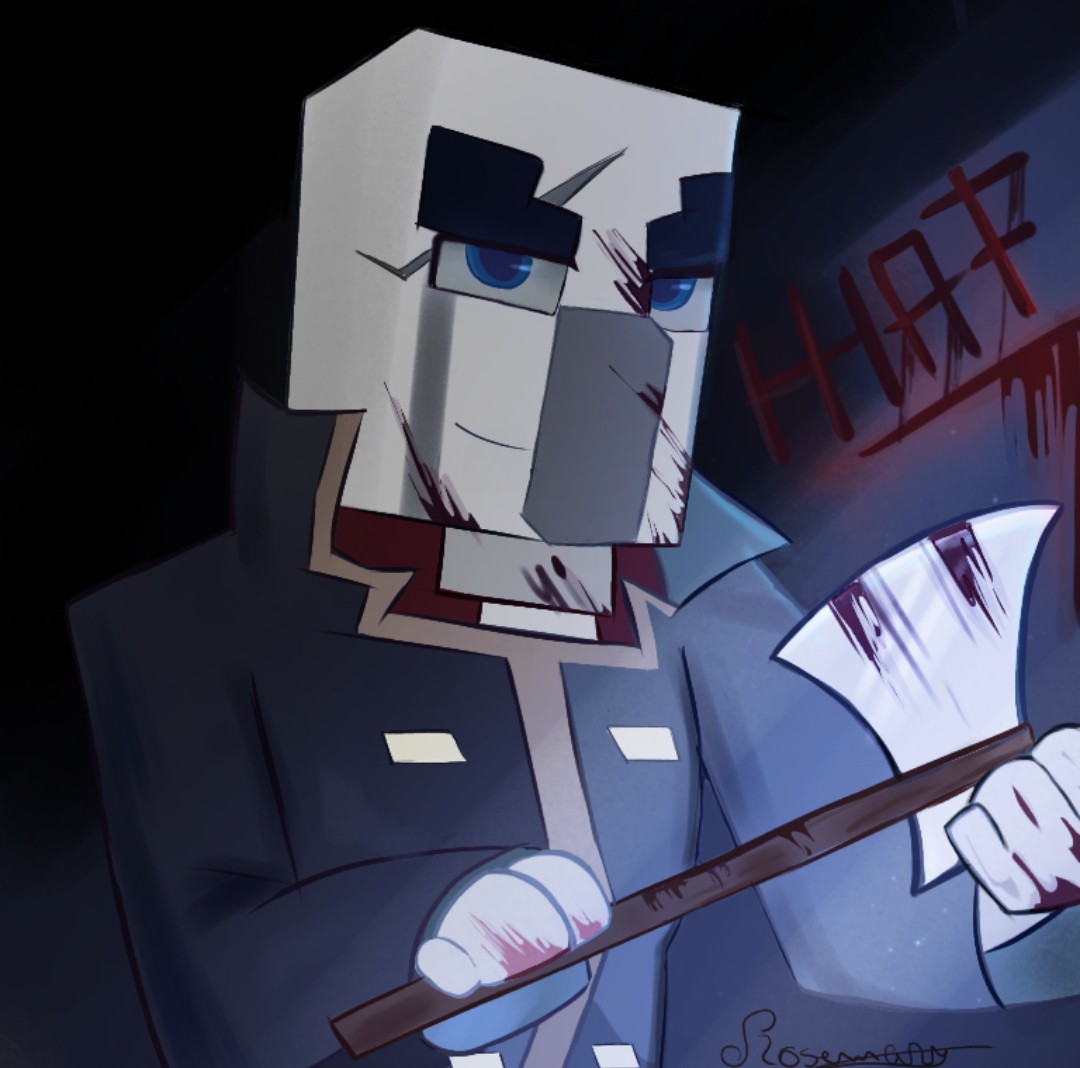 Rose_Mary98765's tweet image. Here&apos;s Johnny!🪓
#Minecraft #Vindicator