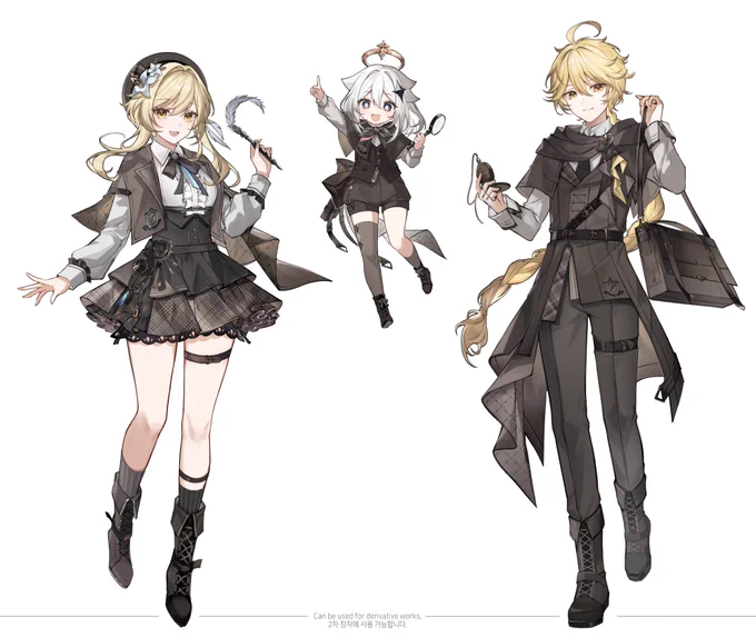 HoYoFair outfit design! HoYoFair의 의상 디자인입니다 #hoyofair #HoYoDetective 