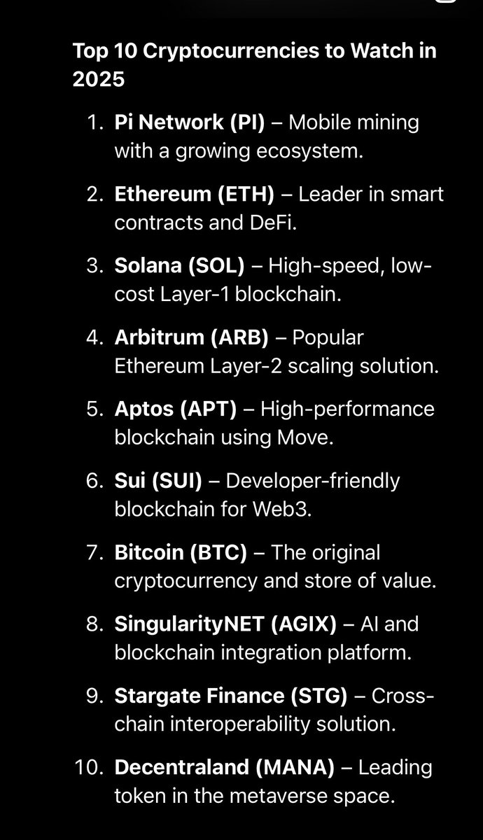🚀 As the countdown to 2025 begins, Pi Network stands tall as the #1  cryptocurrency to watch in 2025! With millions of pioneers, real-world use  cases, and Open Mainnet on the horizon,