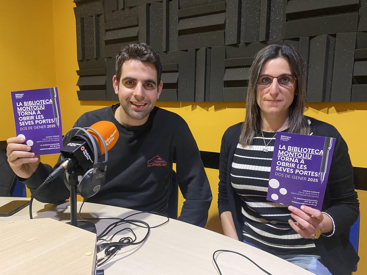 #LesVeusdelMorell

📚 Aquest dijous dia 2 de gener reobre l'equipament municipal de la Biblioteca Montoliu. Ho fa amb novetats i ganes de consolidar el seu servei. Conversem amb el regidor de cultura, Miquel Roig, i la tècnica Eva Domingo.

💻 Escolta-ho: radiomorell.cat/programs/lesve…