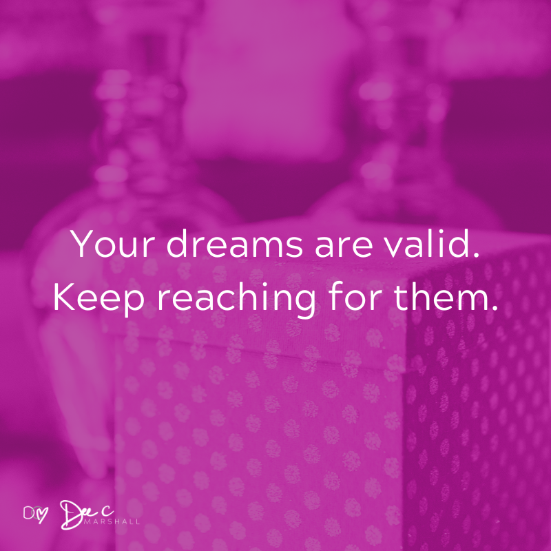 Greatness, don't let anyone tell you that your dreams are invalid. Your dreams are real! #MondayMotivation