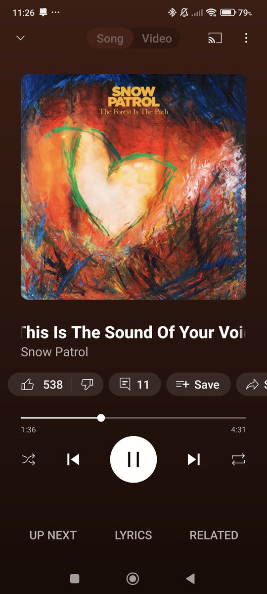 LCarr666's tweet photo. Absolutely loving the new @snowpatrol  album. Keeping me going through my shift in work. #SnowPatrol #NewSnowPatrolAlbum https://t.co/7HFEn8hlv2