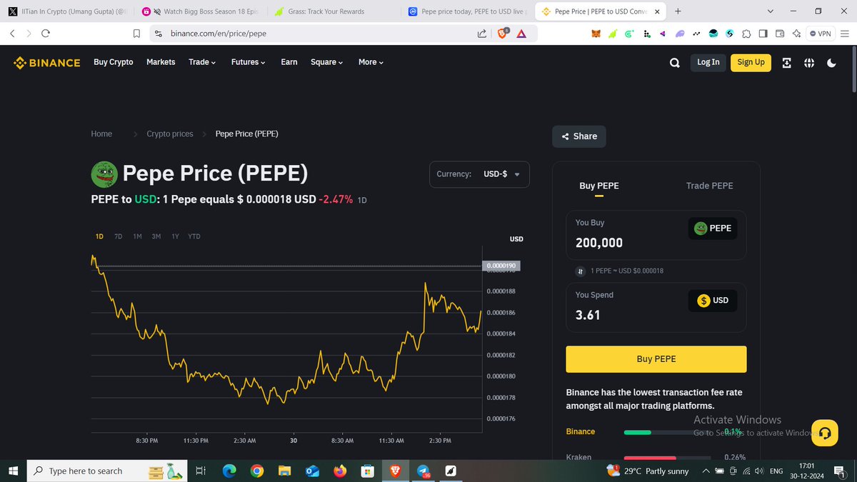 KNULL5510's tweet photo. @IITian_InCrypto YE BIKH DEKE BAS FOLLOWERS GAIN KARO APP 
200000 $PEPE COIN = 3 $ GIVEAWAY c samja apne audience ko .
#Binance #Solana #Ethereum #PENGU #pengulistbitget https://t.co/Nd9vdey3Qi