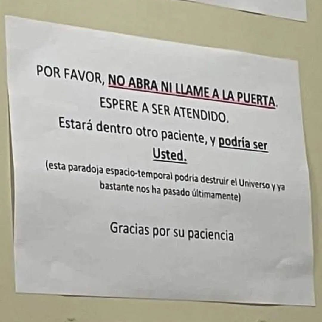 EnsedeCiencia's tweet photo. El paciente de Schrödinger. https://t.co/QheOke8eDi